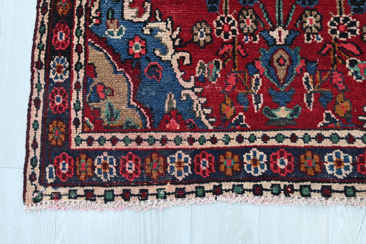 red Runner rug 4' 0" x 10' 1"