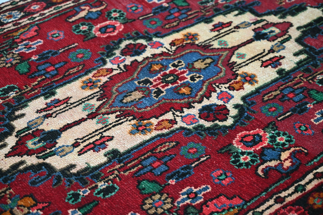 red Runner rug 4' 0" x 10' 1"
