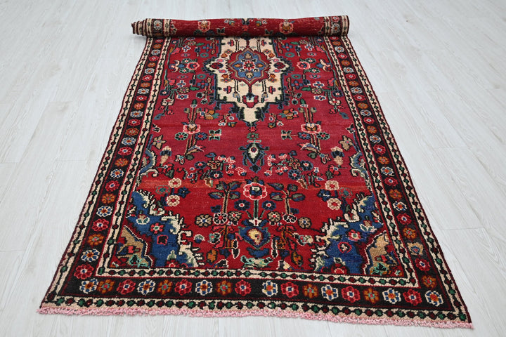 red Runner rug 4' 0" x 10' 1"