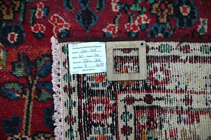 red Runner rug 4' 0" x 10' 1"