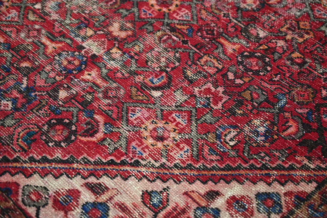 red Medium rug 4' 0" x 7' 4"