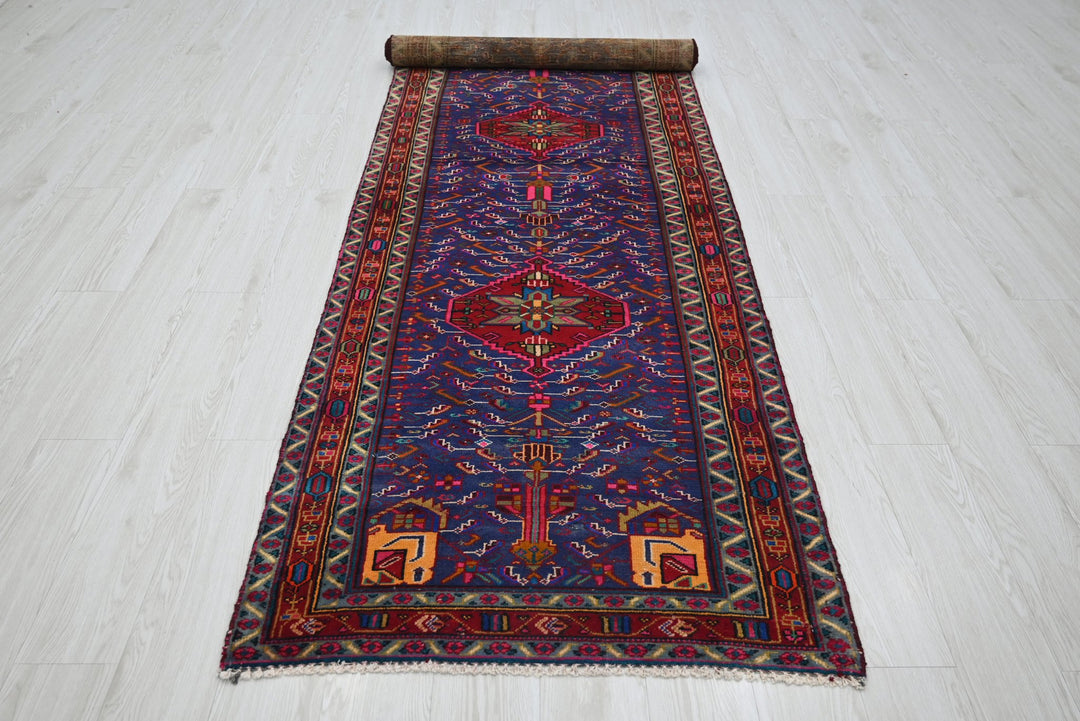 blue Runner rug 3' 2" x 11' 5"
