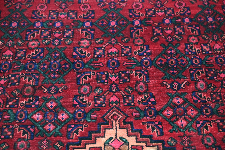 red Medium rug 3' 7" x 7' 5"