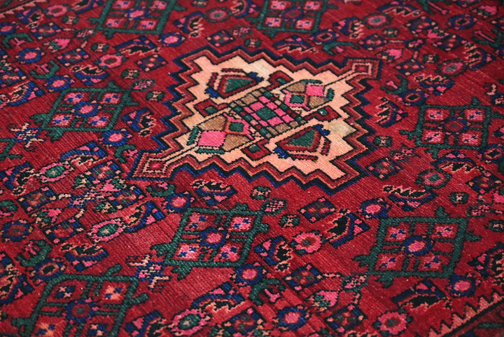 red Medium rug 3' 7" x 7' 5"