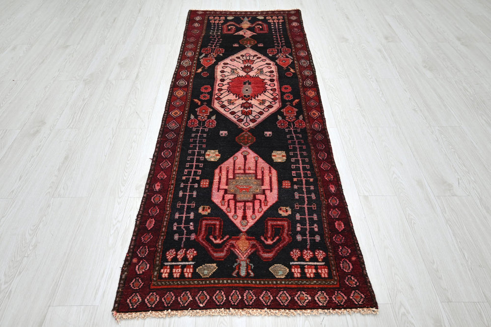 black Runner rug 2' 7" x 7' 10"
