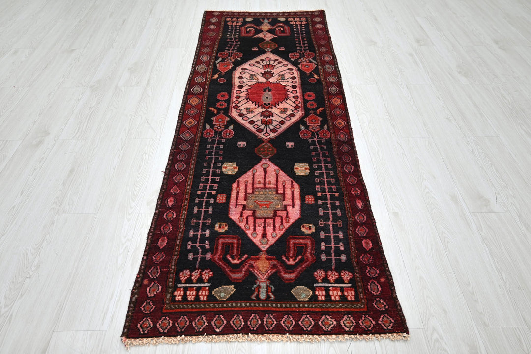 black Runner rug 2' 7" x 7' 10"