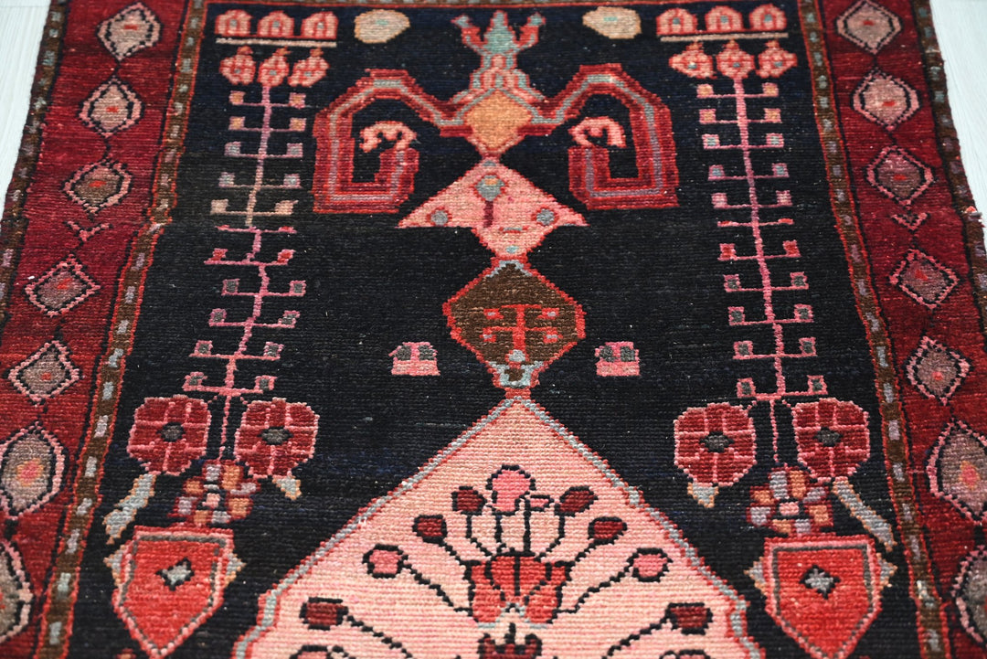 black Runner rug 2' 7" x 7' 10"