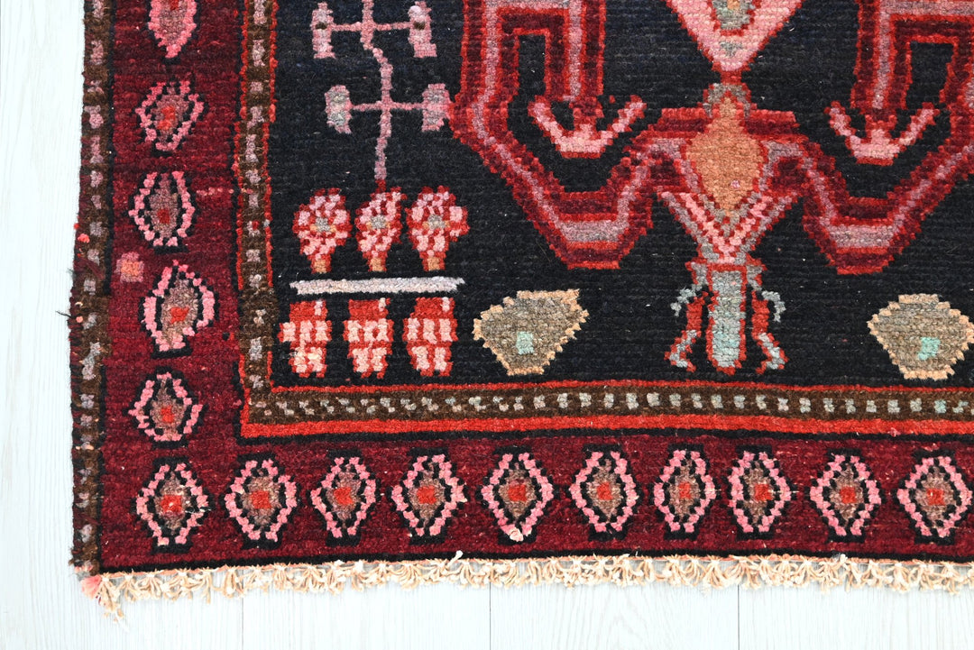 black Runner rug 2' 7" x 7' 10"