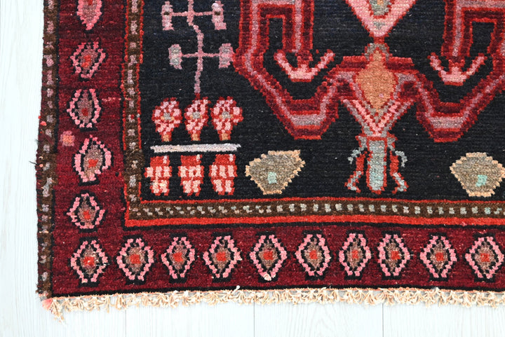 black Runner rug 2' 7" x 7' 10"