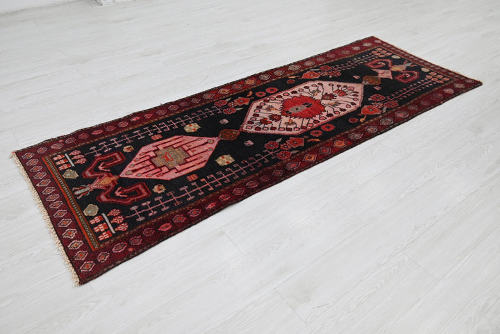 black Runner rug 2' 7" x 7' 10"