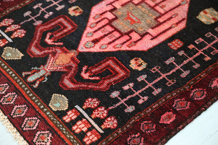 black Runner rug 2' 7" x 7' 10"