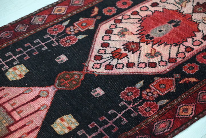 black Runner rug 2' 7" x 7' 10"