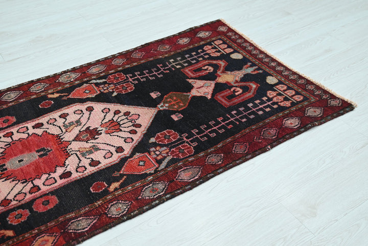 black Runner rug 2' 7" x 7' 10"
