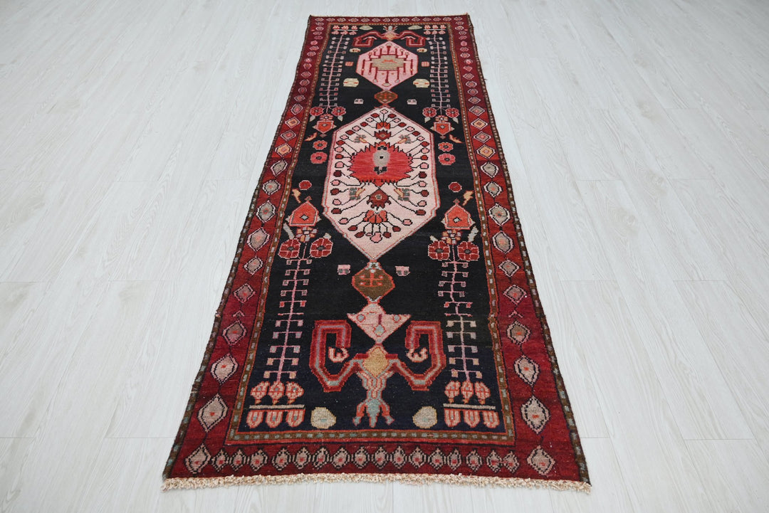 black Runner rug 2' 7" x 7' 10"