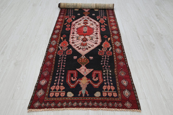 black Runner rug 2' 7" x 7' 10"