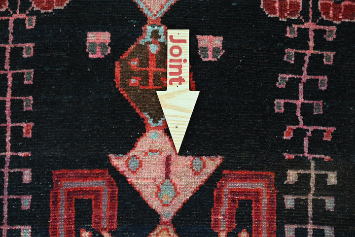 black Runner rug 2' 7" x 7' 10"