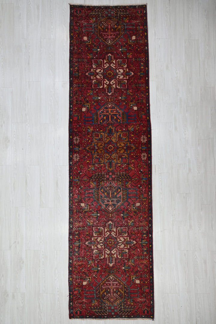 red Runner rug 2' 9" x 10' 11"