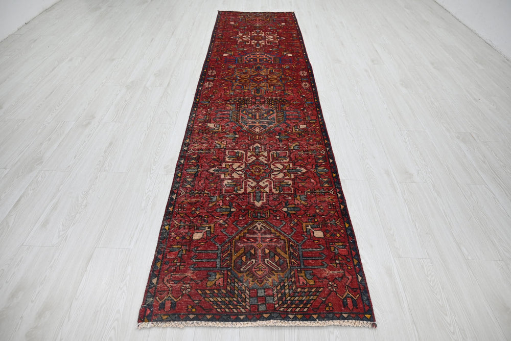 red Runner rug 2' 9" x 10' 11"