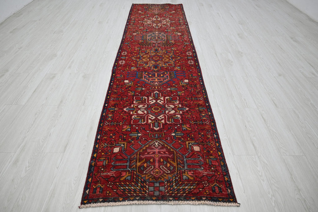 red Runner rug 2' 9" x 10' 11"