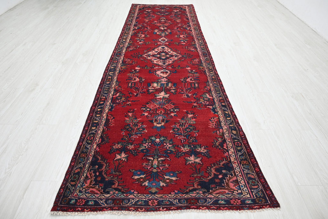 red Runner rug 3' 3" x 11' 7"