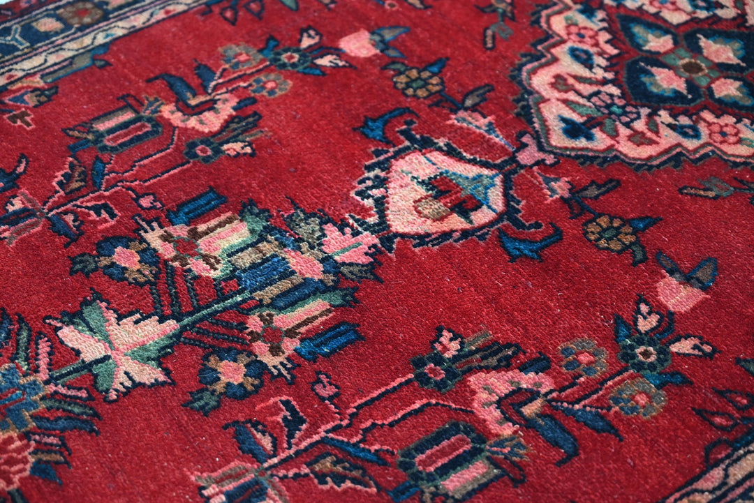red Runner rug 3' 3" x 11' 7"