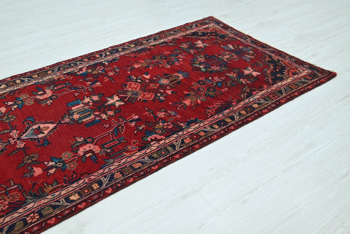 red Runner rug 3' 3" x 11' 7"