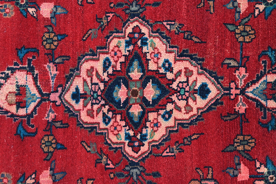 red Runner rug 3' 3" x 11' 7"