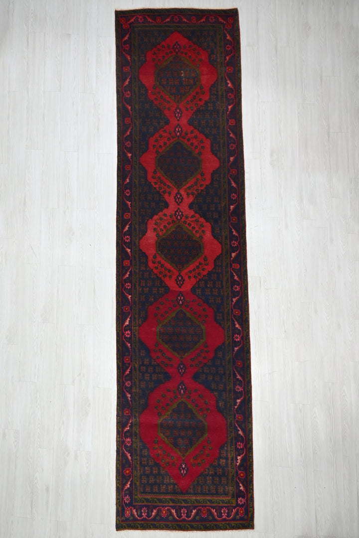 blue Runner rug 3' 6" x 12' 10"