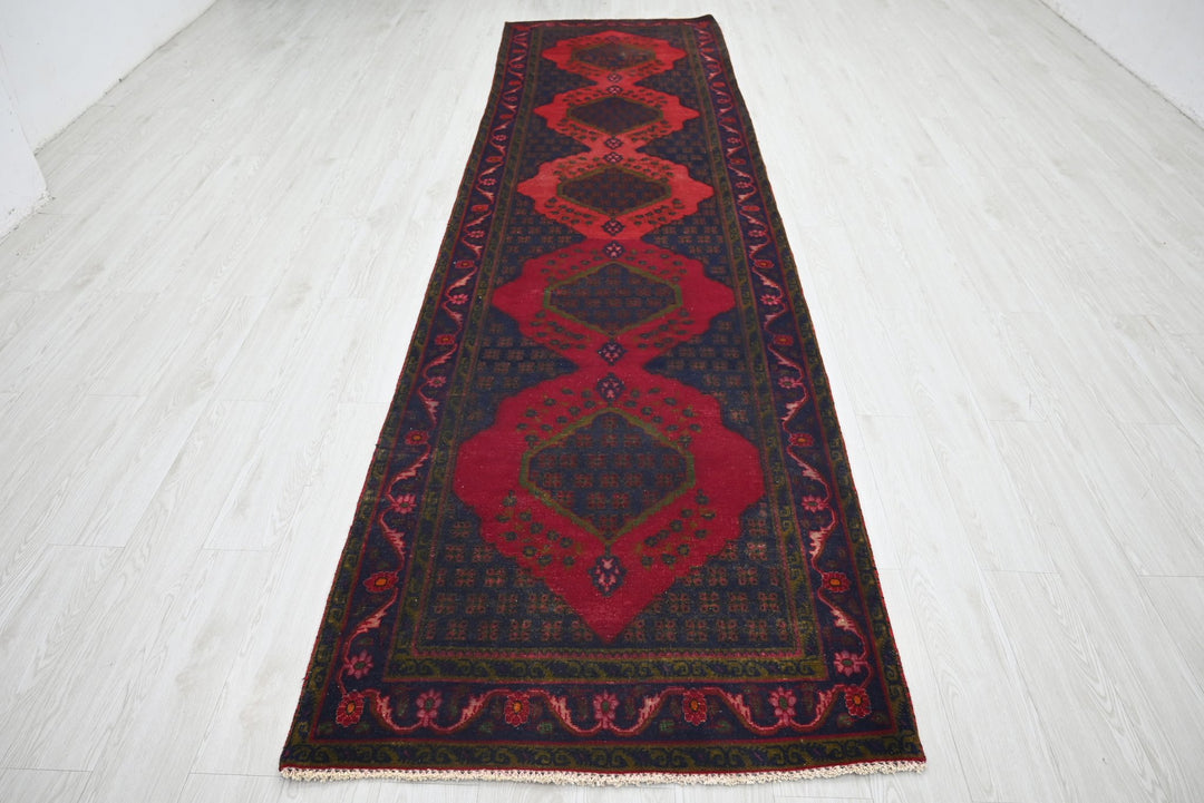 blue Runner rug 3' 6" x 12' 10"