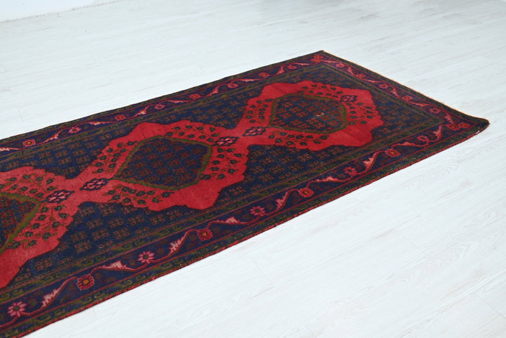blue Runner rug 3' 6" x 12' 10"