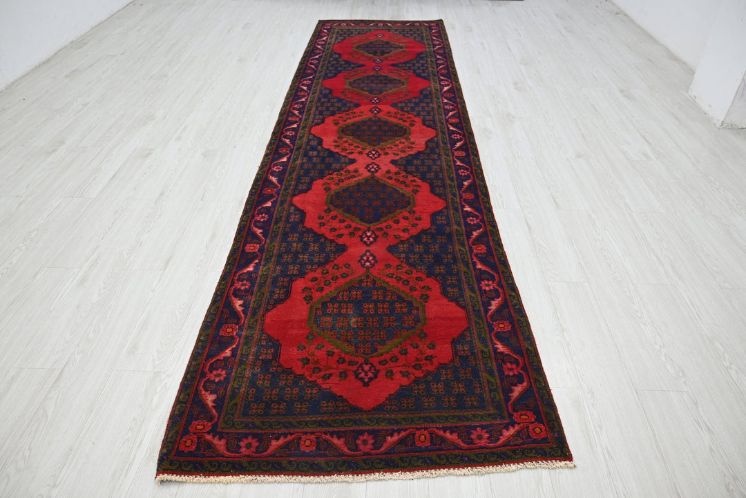 blue Runner rug 3' 6" x 12' 10"
