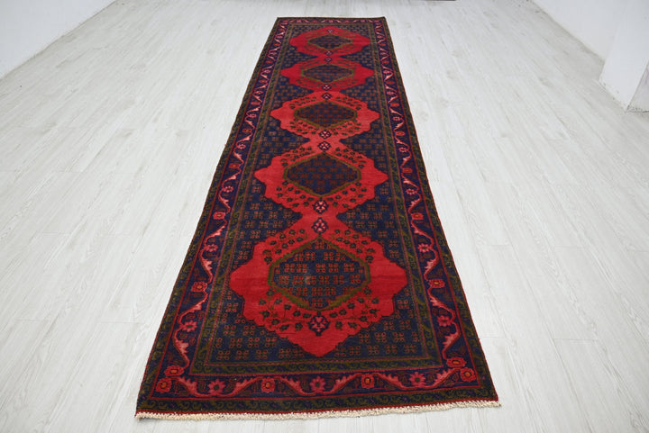 blue Runner rug 3' 6" x 12' 10"