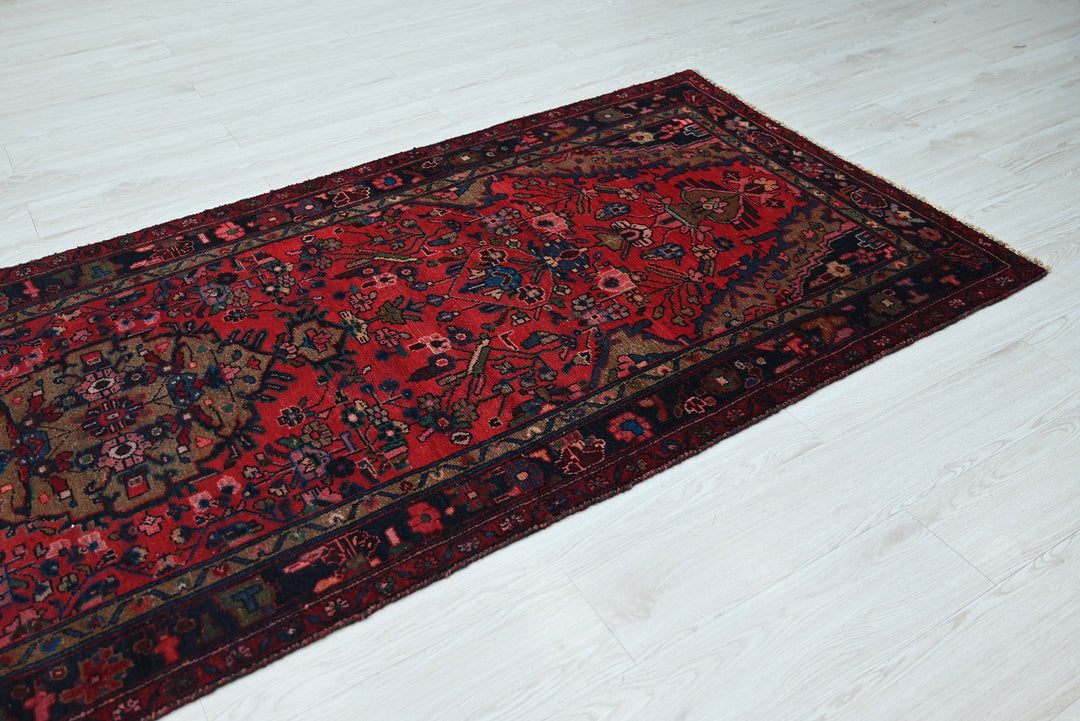 red Runner rug 3' 6" x 10' 3"