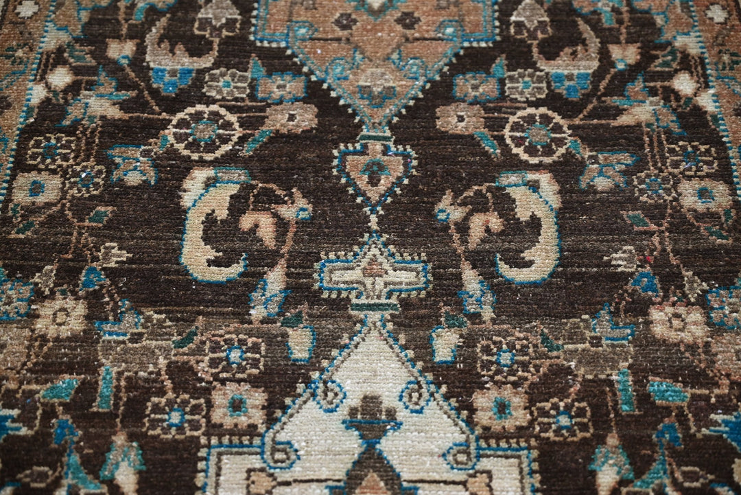 brown Runner rug 3' 4" x 13' 0"