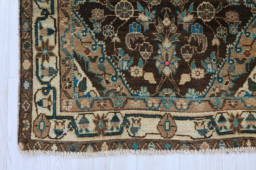 brown Runner rug 3' 4" x 13' 0"