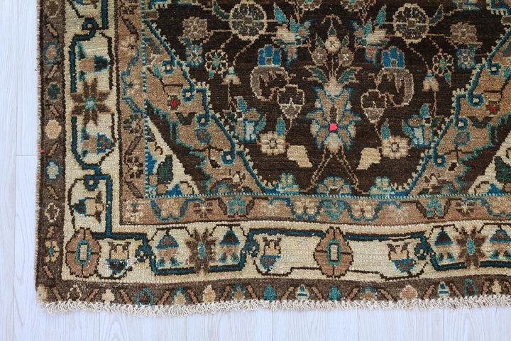 brown Runner rug 3' 4" x 13' 0"