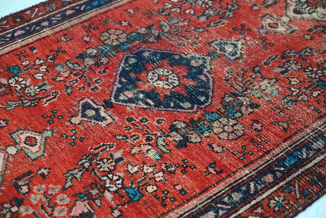 red Runner rug 2' 11" x 9' 5"
