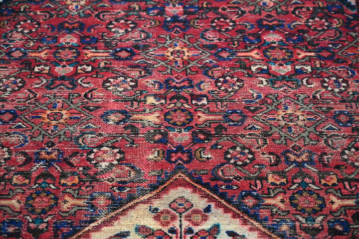 red Medium rug 3' 9" x 9' 2"