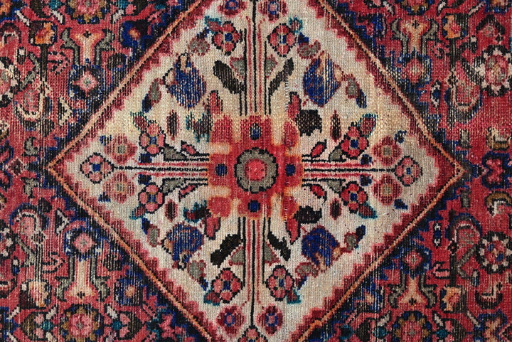 red Medium rug 3' 9" x 9' 2"