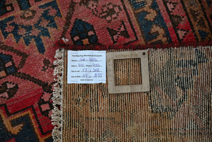 red Runner rug 3' 2" x 8' 10"