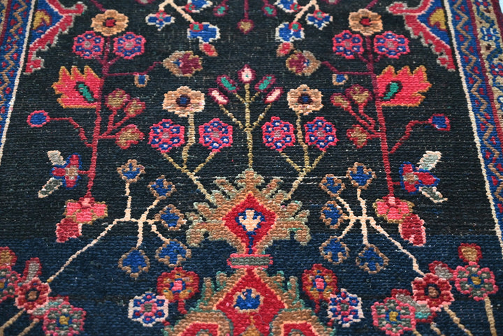 black Runner rug 3' 0" x 8' 11"