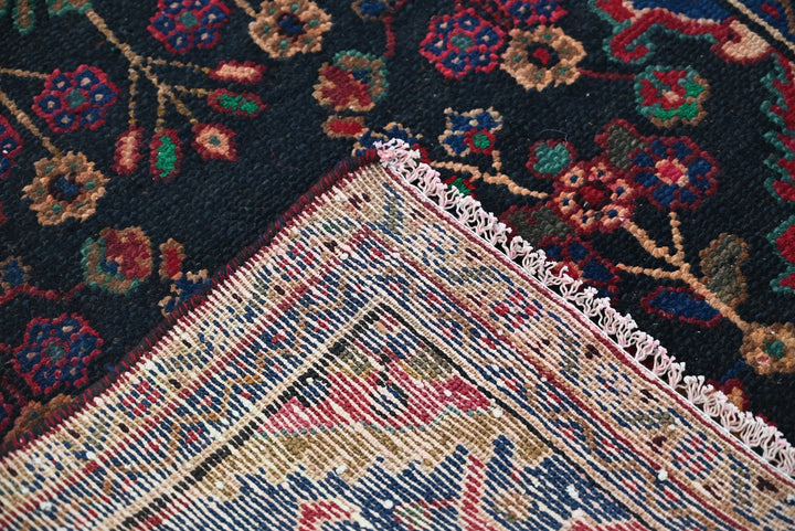 black Runner rug 3' 0" x 8' 11"
