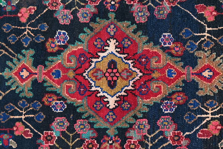black Runner rug 3' 0" x 8' 11"