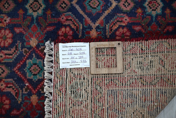blue Runner rug 3' 4" x 9' 5"