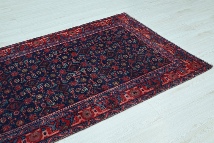 blue Medium rug 3' 7" x 9' 5"