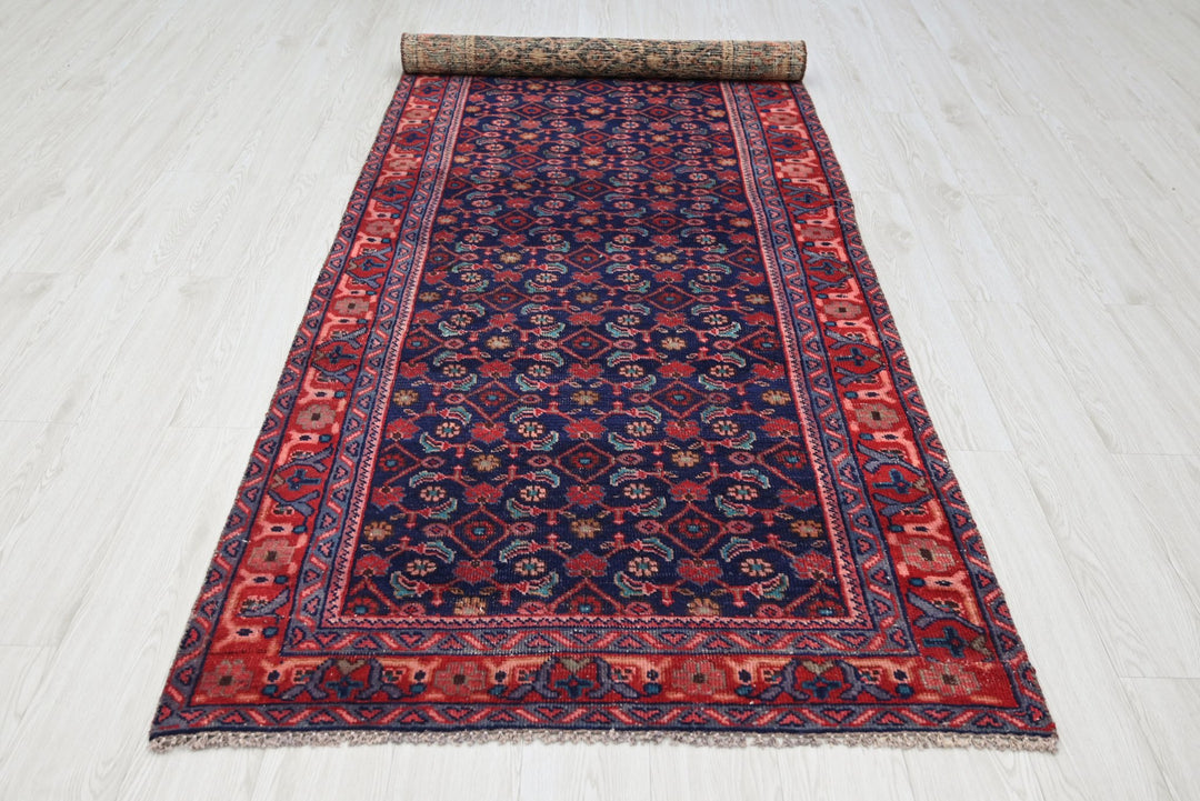 blue Medium rug 3' 7" x 9' 5"