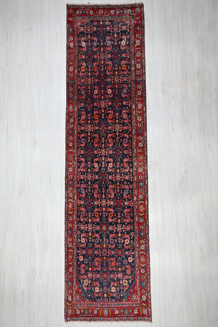 blue Runner rug 3' 5" x 12' 11"