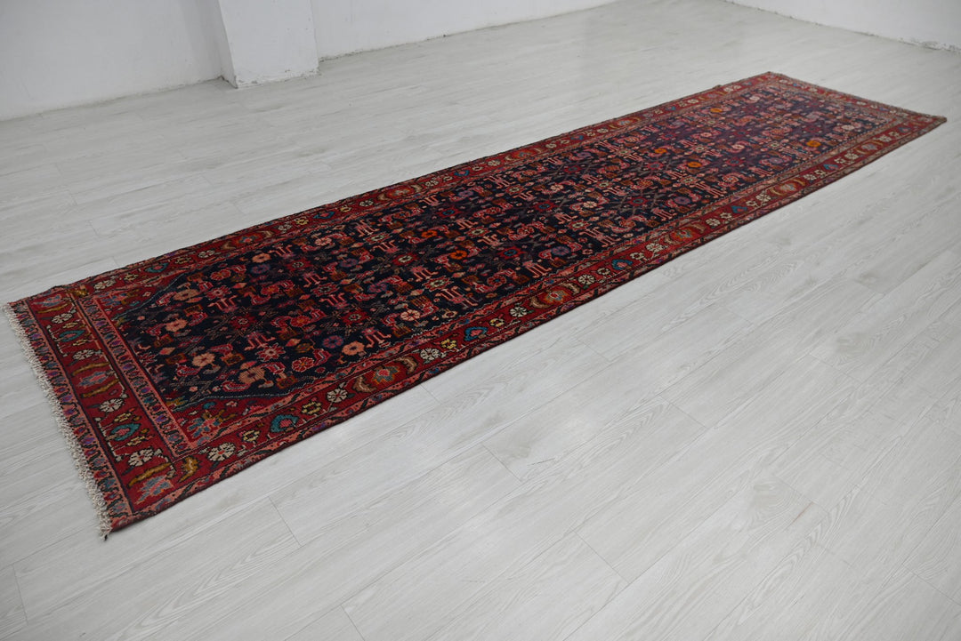 blue Runner rug 3' 5" x 12' 11"