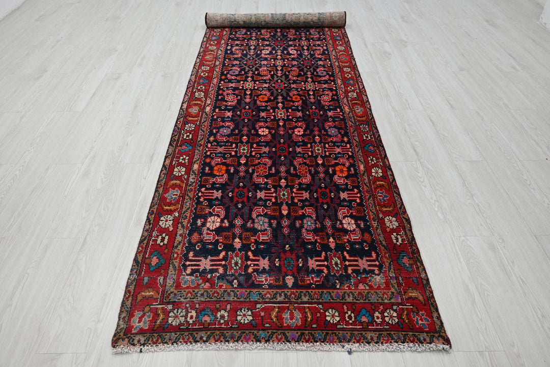 blue Runner rug 3' 5" x 12' 11"