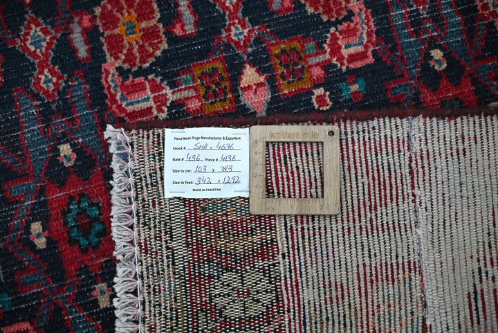 blue Runner rug 3' 5" x 12' 11"